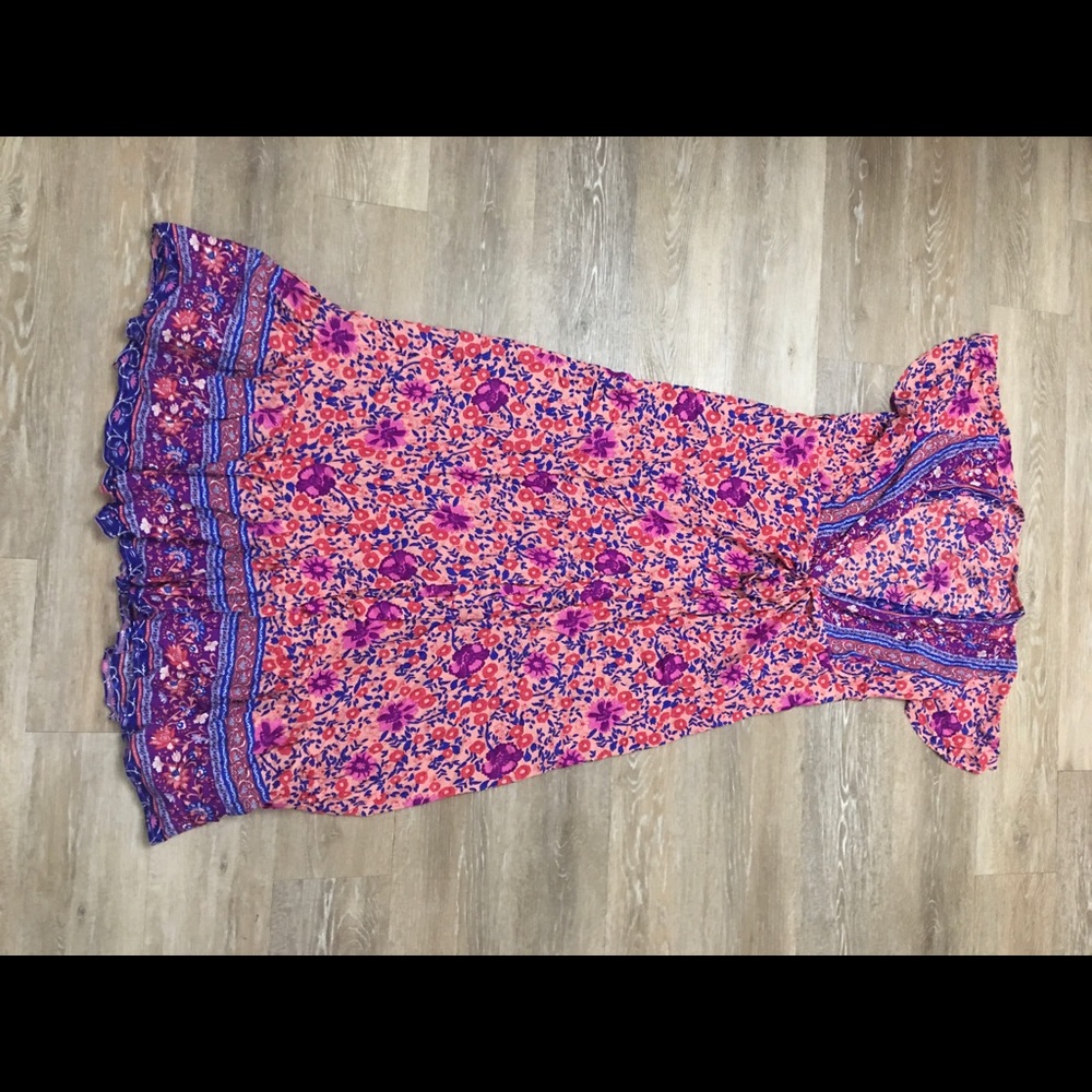 Wrap floral dress